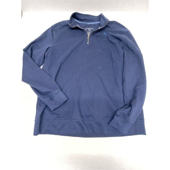 Tommy Bahama 1/4 Zip Reversible Pullover Sweatshirt Boys XL Blue - Picture 1 of 6